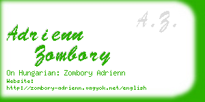 adrienn zombory business card